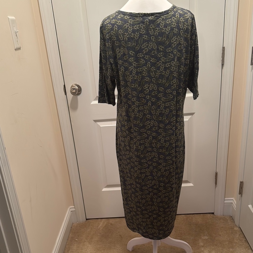 LuLaRoe Blue Sheath Dress - Picture 3 of 5